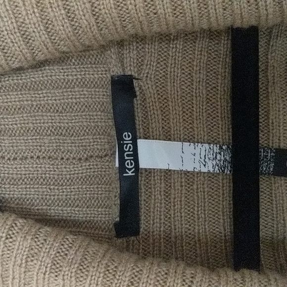 KENSIE Nordstrom Women’s Bobble Knit Faux Shearling Open Draped Vest Size M - Picture 3 of 13